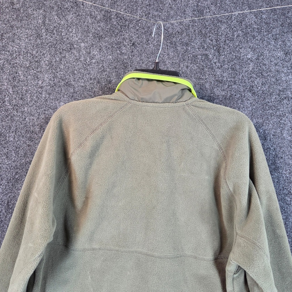 Nike Mens Winterized Half Zip Fleece Pullover Medium Green Neon Casual - Picture 8 of 10
